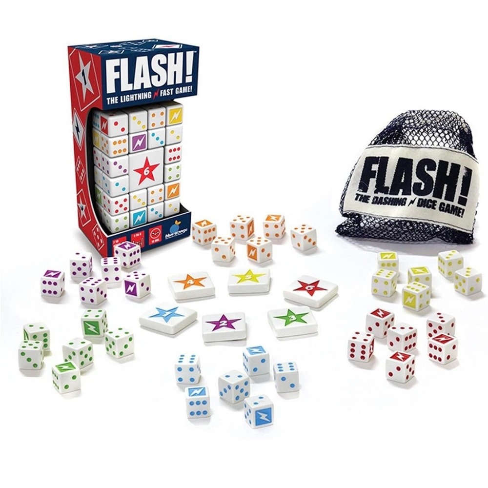 FLASH The Lightning Fast Game By Blue Orange Games Dice Card‎ Game 2-6 players